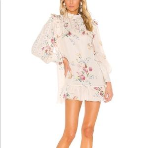NWT LoveShackFancy Saffron Dress Natural Cream Floral